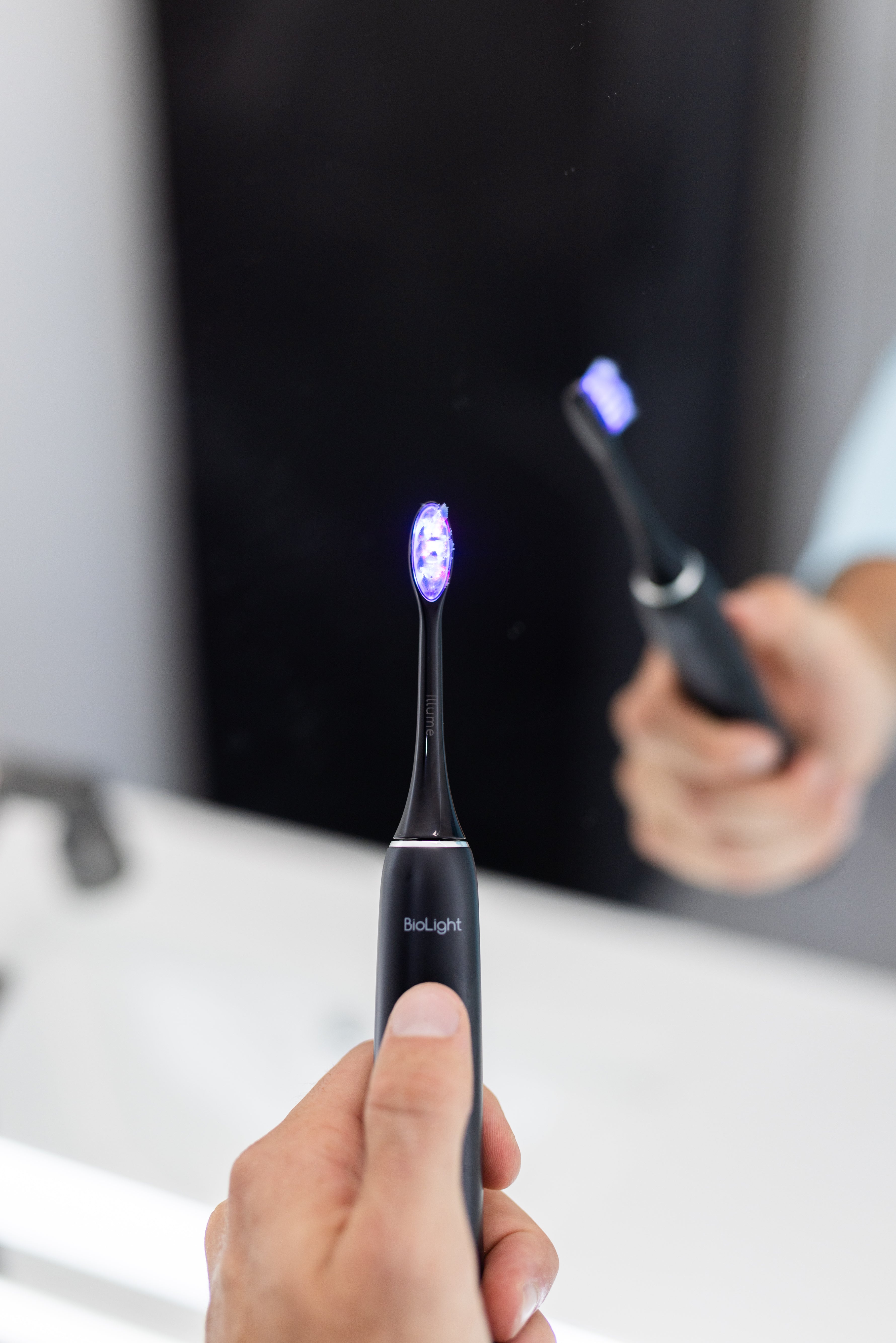Illume Premium Blue & Red Light-Enhanced Sonic Toothbrush