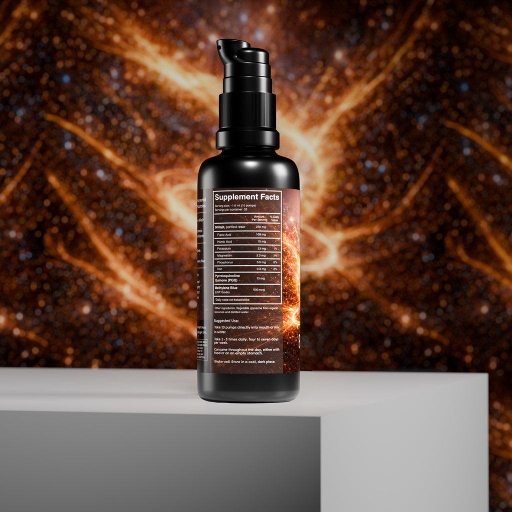 BioShilajit | Premium Liquid Shilajit + PQQ + Methylene Blue for Mitochondrial Support & Cellular Energy