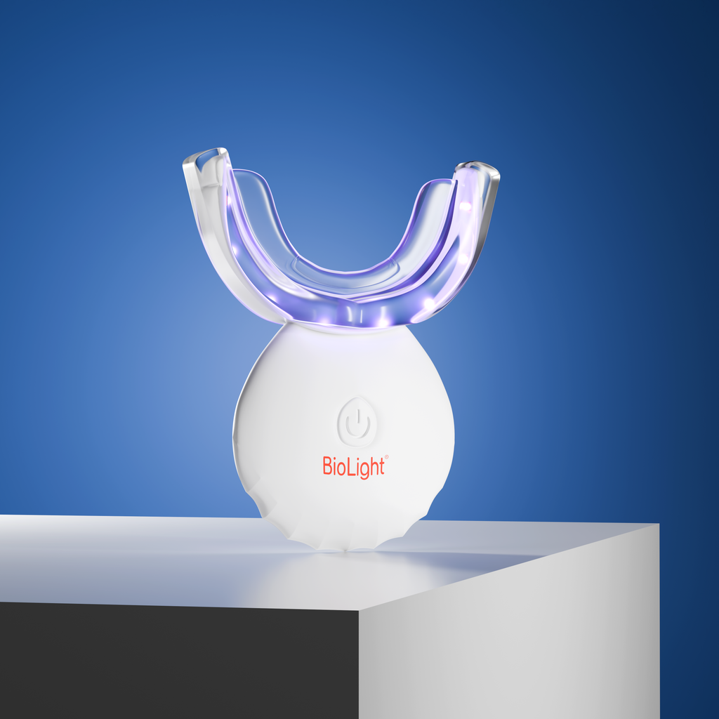 Guardian+ Oral Device with Patent-Pending Blue & Red/NIR Light for Teeth Whitening & Oral Health
